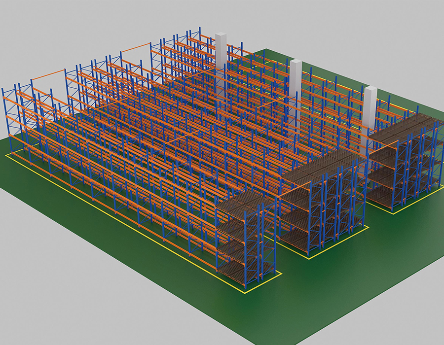 Scaffalature per pallet per carichi pesanti